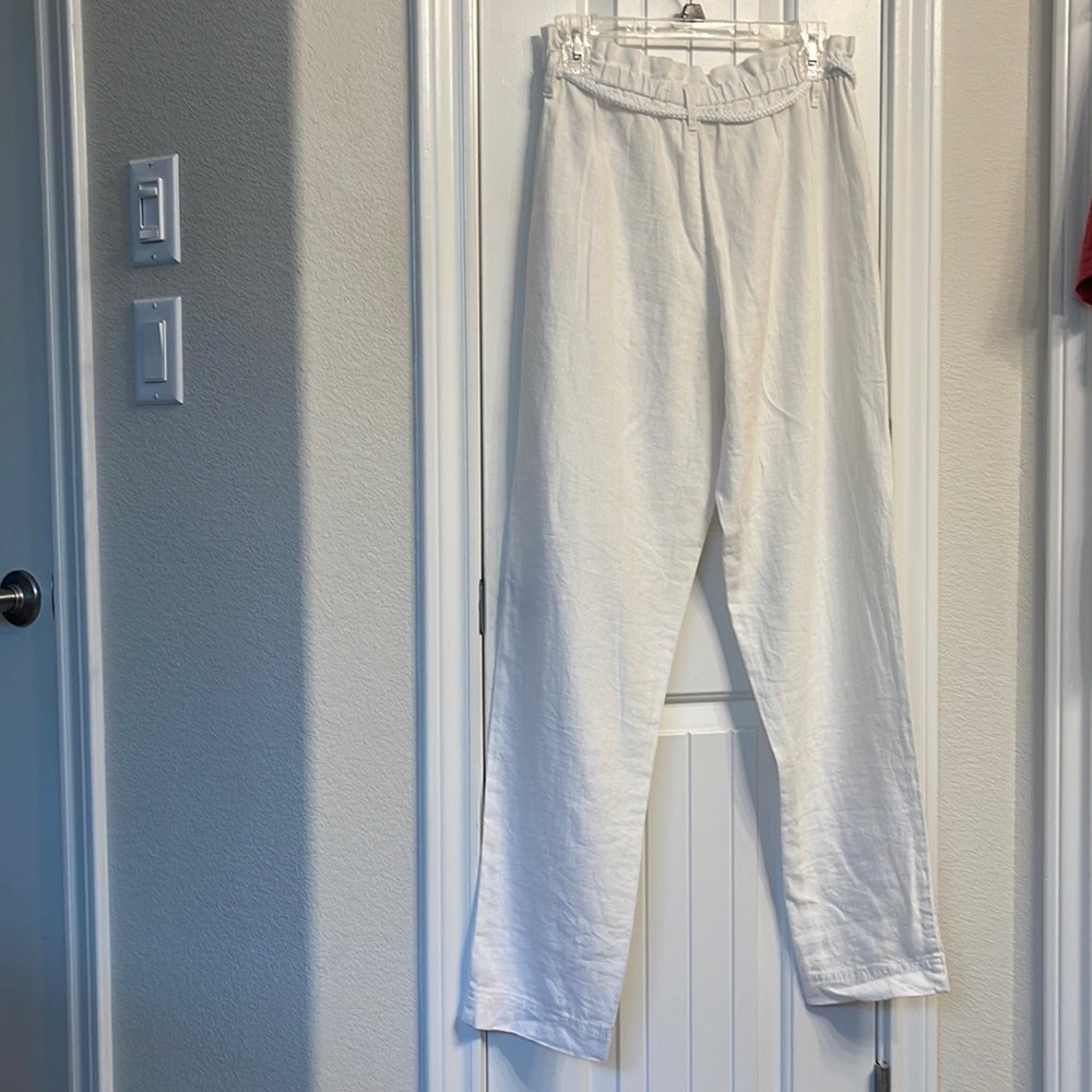 Linen Beach Pants (White)